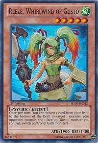 Reeze, Whirlwind of Gusto [HA06-EN012] Super Rare