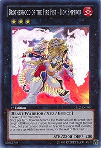 Brotherhood of the Fire Fist - Lion Emperor [CBLZ-EN099] Super Rare