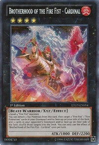 Brotherhood of the Fire Fist - Cardinal [LTGY-EN054] Secret Rare