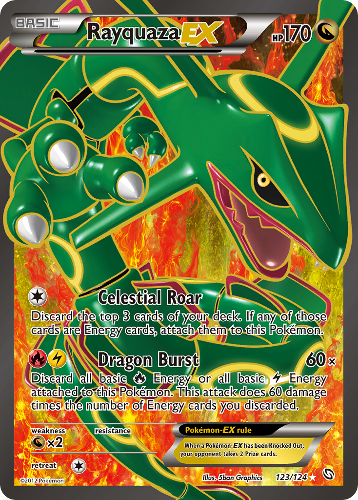 Rayquaza EX (123/124) [Black & White: Dragons Exalted]