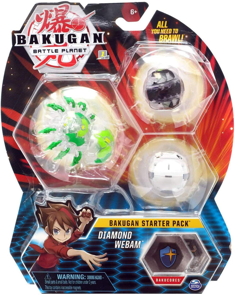 Bakugan 3 Pack Starter - Diamond Webam