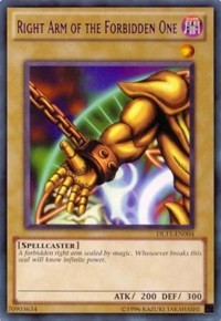 Right Arm of the Forbidden One (Purple) [DL11-EN004] Rare