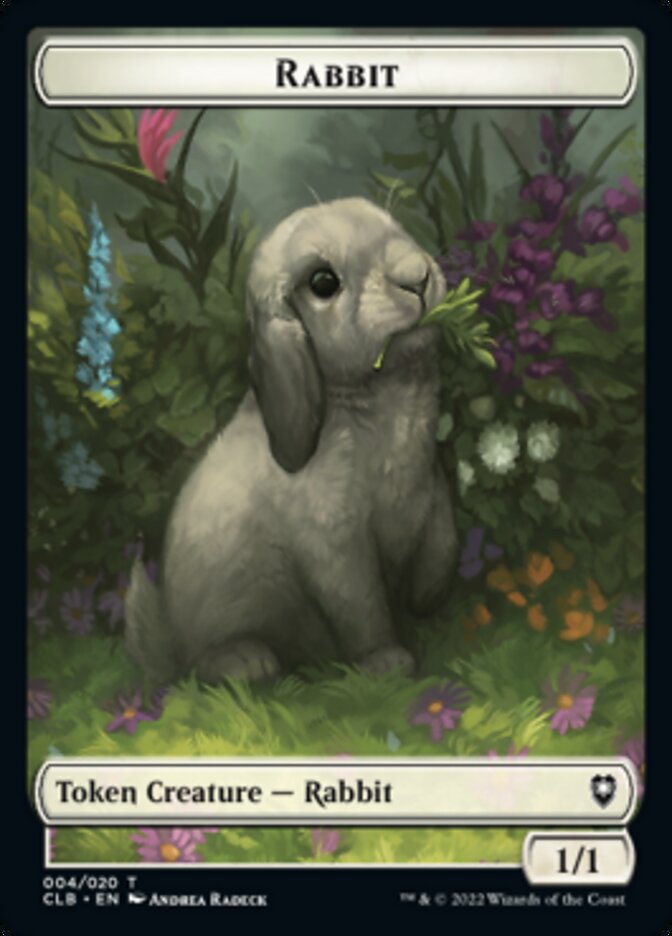 Treasure // Rabbit Double-sided Token [Commander Legends: Battle for Baldur's Gate Tokens]