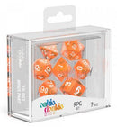 Oakie Doakie Dice Translucent - RPG Set Orange (7)