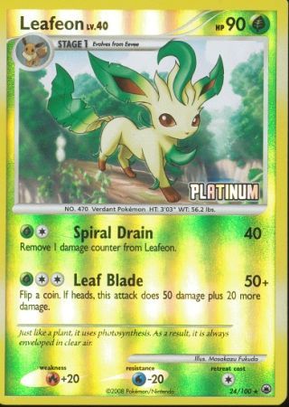 Leafeon (24/100) [Burger King Promos: 2009 Collection]