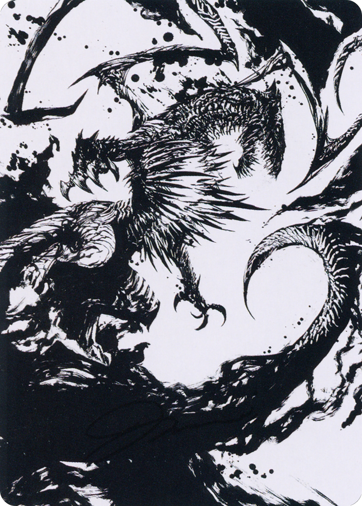 Skithiryx, the Blight Dragon Art Card [March of the Machine Art Series]