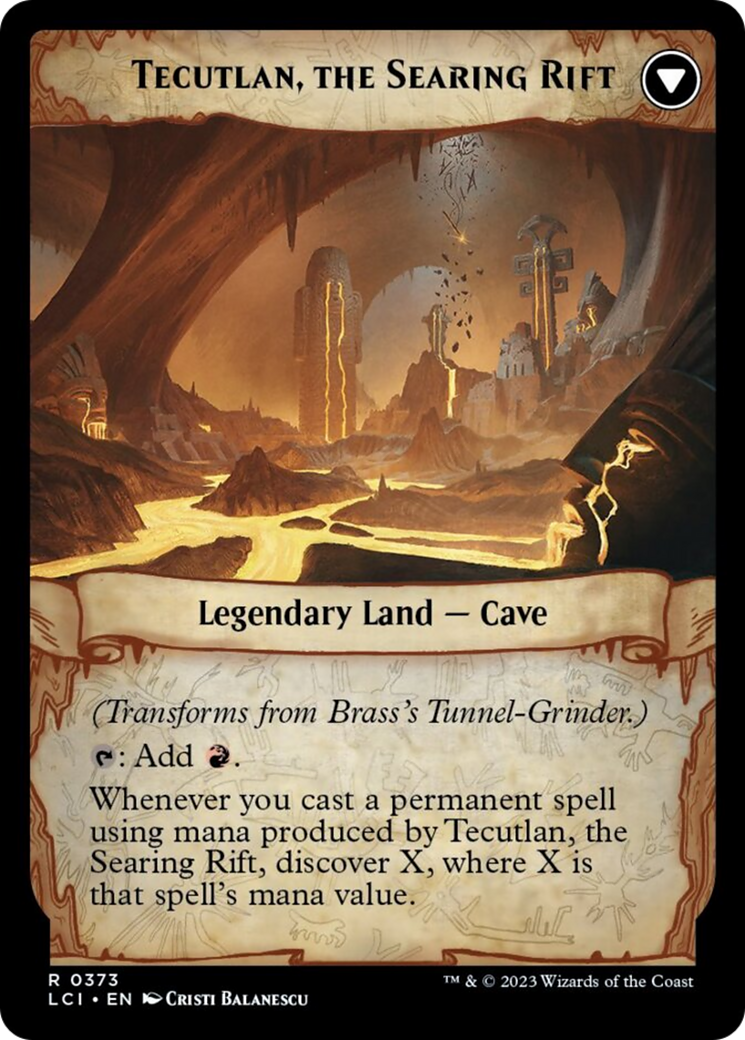 Brass's Tunnel-Grinder // Tecutlan, The Searing Rift [The Lost Caverns of Ixalan]