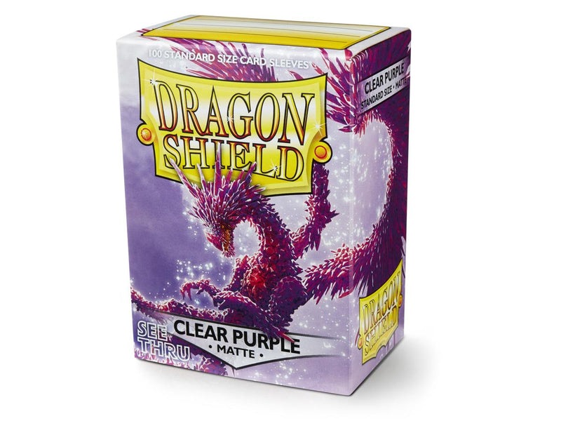 Dragonshield Standard Matte Clear Purple (100ct)