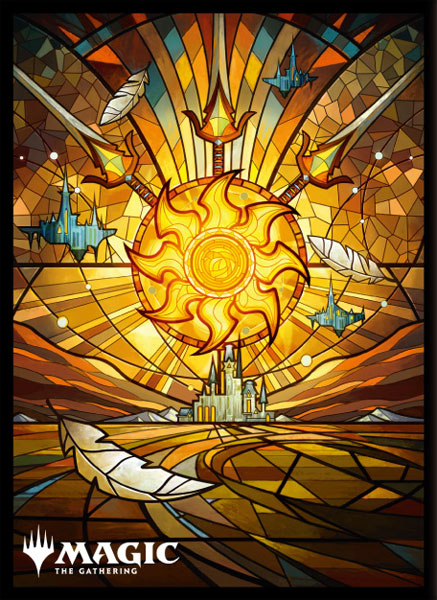Player's Card Sleeve: Stain Glass Plains (80 Sleeves)