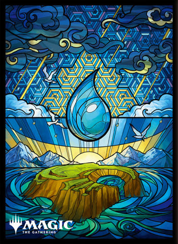 Player's Card Sleeve: Stain Glass Island (80 Sleeves)