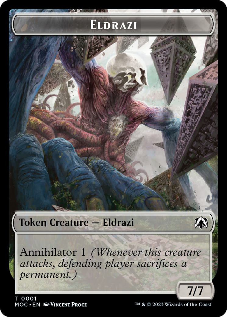 Goblin // Eldrazi Double-Sided Token [March of the Machine Commander Tokens]