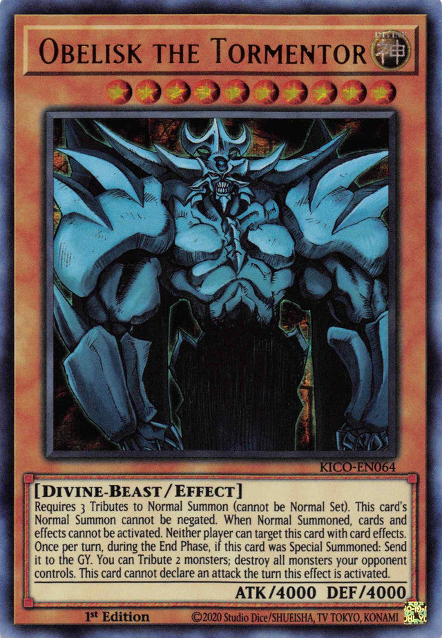 Obelisk the Tormentor (Ultra Pharaoh's Rare) [KICO-EN064] Ultra Pharaoh’s Rare