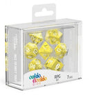 Oakie Doakie Dice Translucent - RPG Set Yellow (7)
