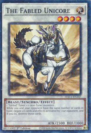 The Fabled Unicore (Duel Terminal) [HAC1-EN147] Common