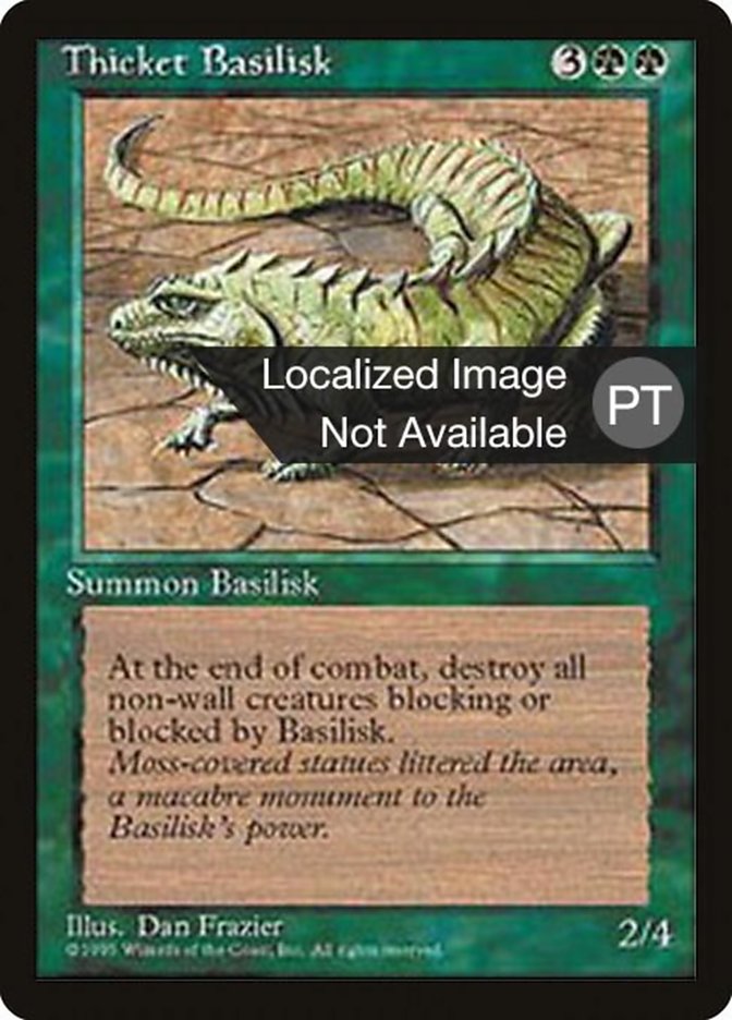 Thicket Basilisk [Fourth Edition (Foreign Black Border)]