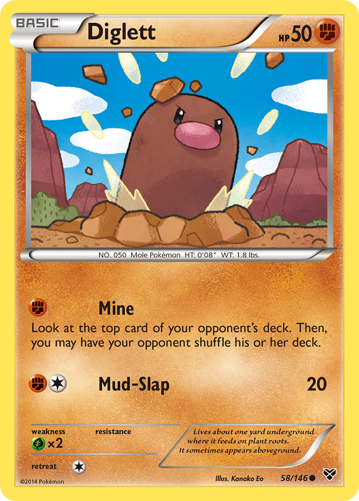 Diglett (58/146) [XY: Base Set]