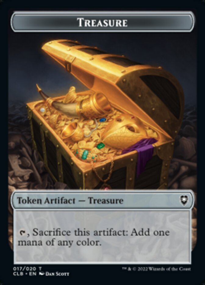 Treasure // Copy Double-sided Token [Commander Legends: Battle for Baldur's Gate Tokens]