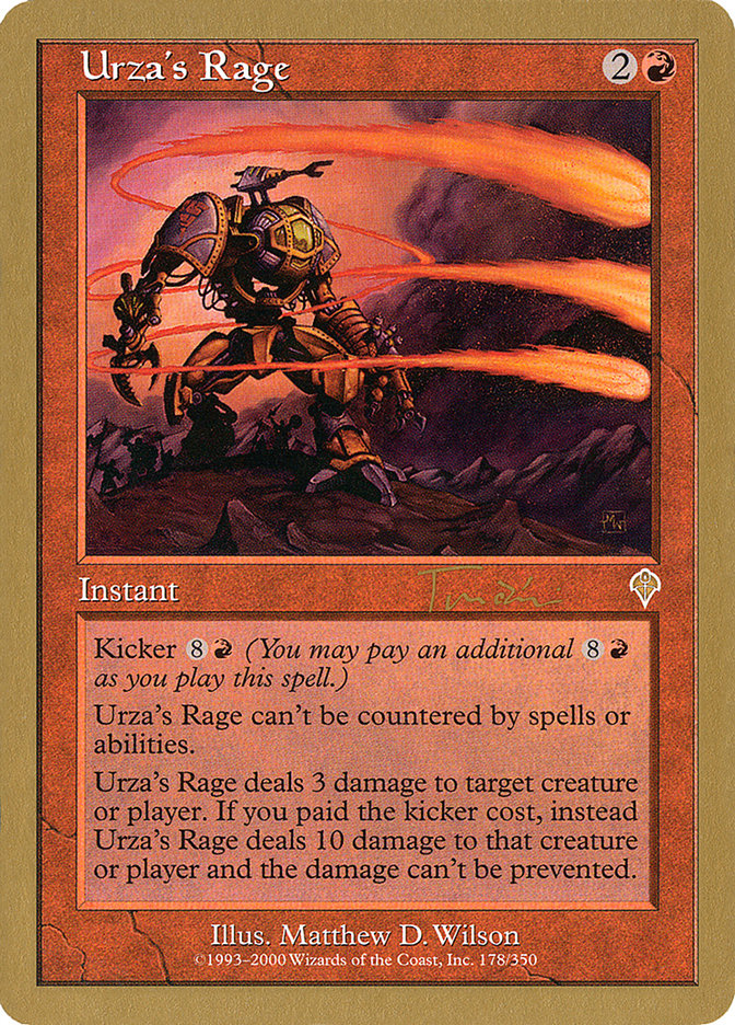 Urza's Rage (Jan Tomcani) [World Championship Decks 2001]