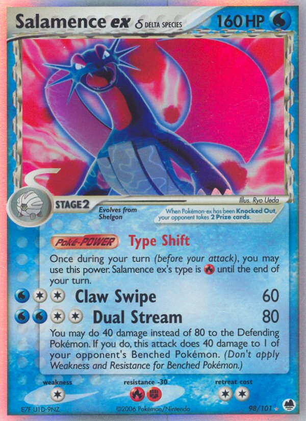 Salamence ex (98/101) (Delta Species) [EX: Dragon Frontiers]