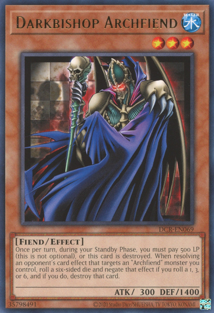 Darkbishop Archfiend [DCR-EN069] Rare