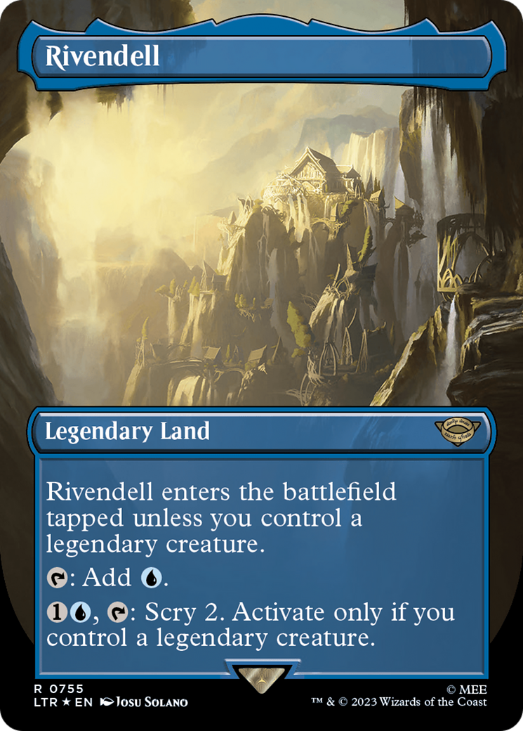 Rivendell (Borderless) (Surge Foil) [The Lord of the Rings: Tales of Middle-Earth]