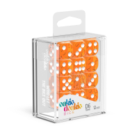 Oakie Doakie Dice Translucent - D6 16mm Orange (12)