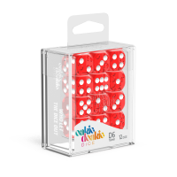 Oakie Doakie Dice Translucent - D6 16mm Red (12)