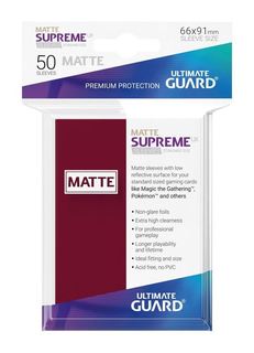 Matte Supreme Standard Burgundy (50ct)