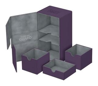 Twin Flip'n'Tray Deck Box 200+ (Purple)